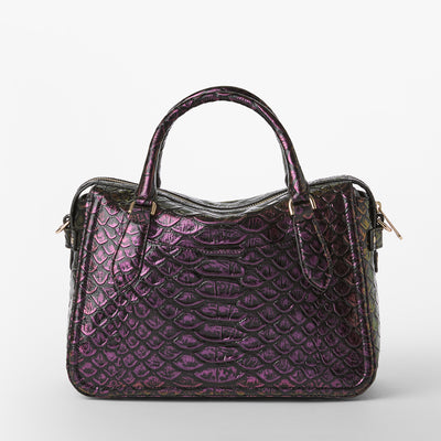 Passion Purple Excelsior Micaela Satchel Back View 