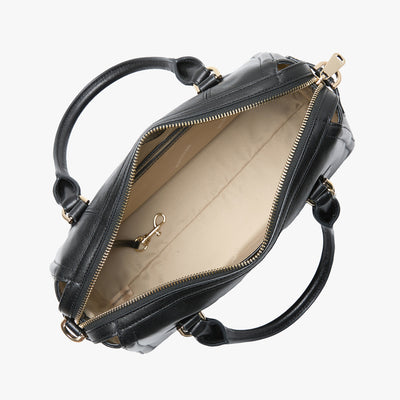 Black Nightshade Micaela Satchel Open Top View 