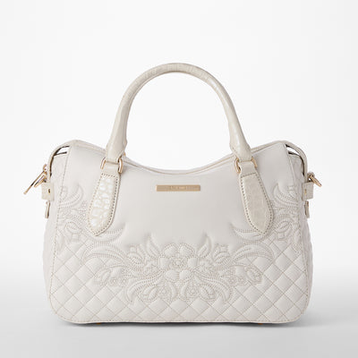 Sea Salt White Kew Micaela Satchel Front View