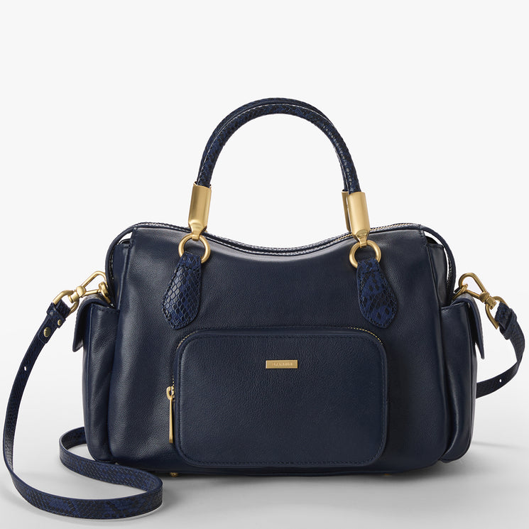 Navy Studio Micaela Front View with Strap 