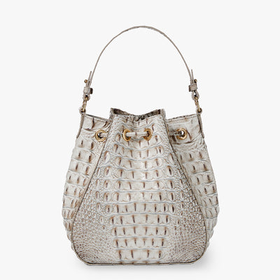 Fairest Grey Melbourne Melinda Bucket Bag Back View 
