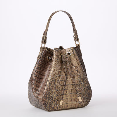 Brindle Melbourne Melinda Bucket Bag Side View 