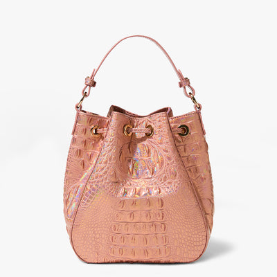 Rose Gold Melbourne Melinda Bucket Bag Back View 