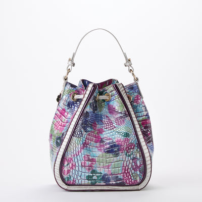 Melinda Lavender Blossoming Bucket Bag Back View