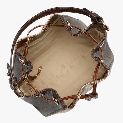 Ganache Berryline Melinda Bucket Bag Open Top View 