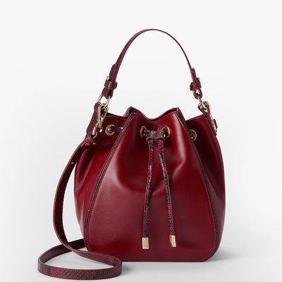 Embrace Dietrich Melinda Bucket Bag Front View with Strap 