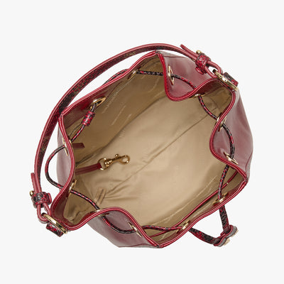 Embrace Dietrich Melinda Bucket Bag Open Top View 