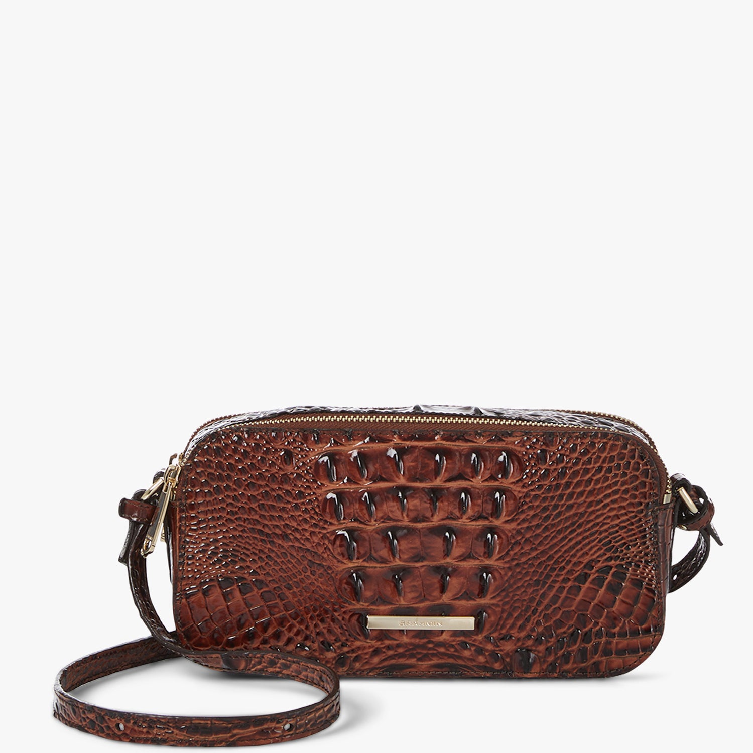 Brahmin Danica in Pecan Melbourne Women s Leather Crossbody Handbag