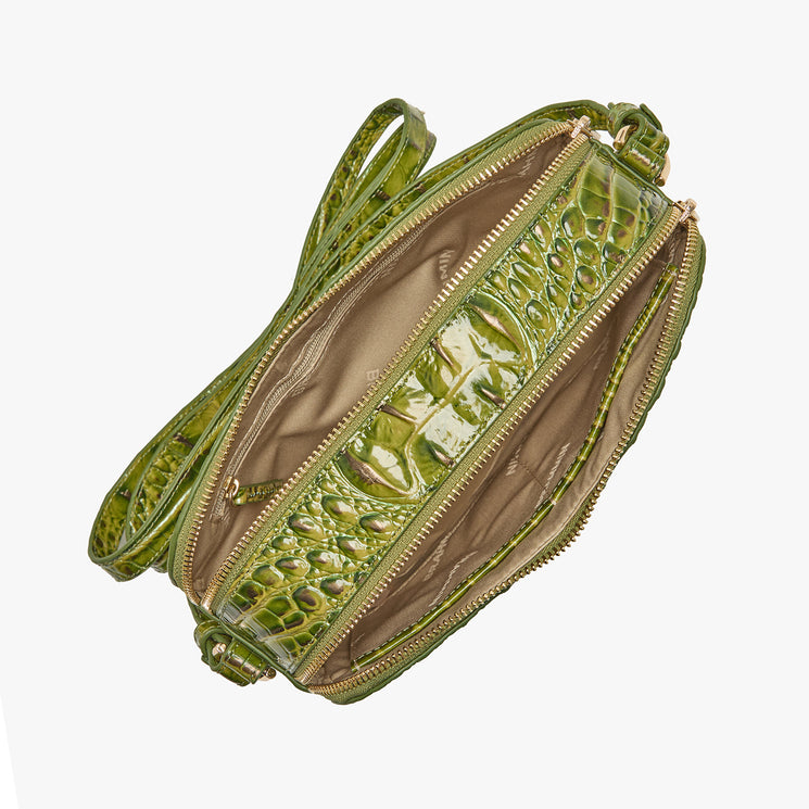 Olive Ombre Melbourne Danica Crossbody Open Top View