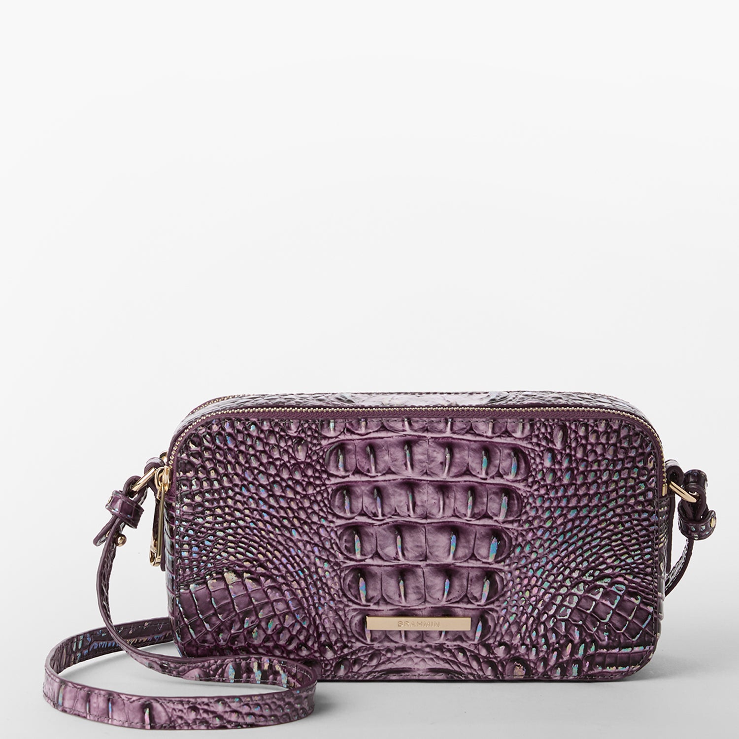 Brahmin Danica in Passion Purple Melbourne Women s Leather Crossbody Handbag