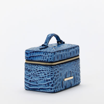 Blue Serenade Melbourne Small Charmaine Makeup Case Side View 
