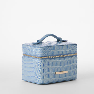 Heavenly Blue Melbourne Small Charmaine Makeup Case Side View 