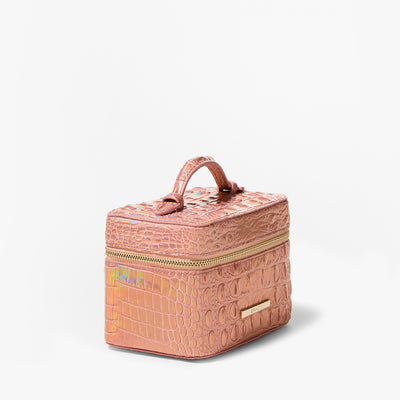 Rose Gold Melbourne Small Charmaine Makeup Case Side View 