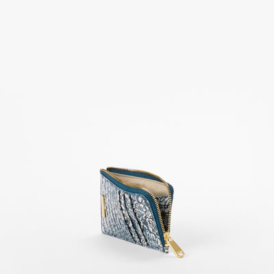 Blue Filigree Melbourne Lennon Wallet Side View 
