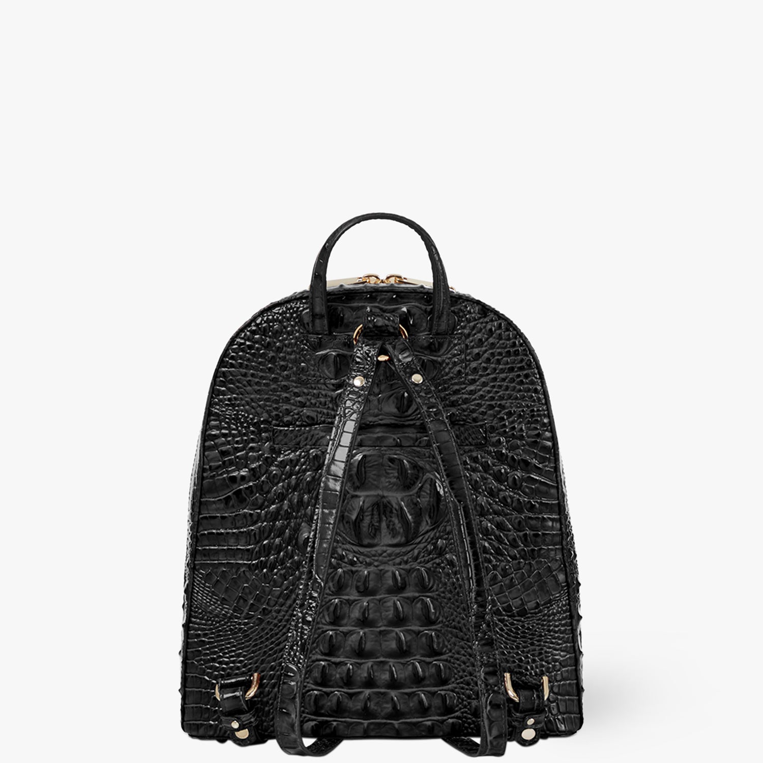 Nola Leather Backpack Black Melbourne BRAHMIN