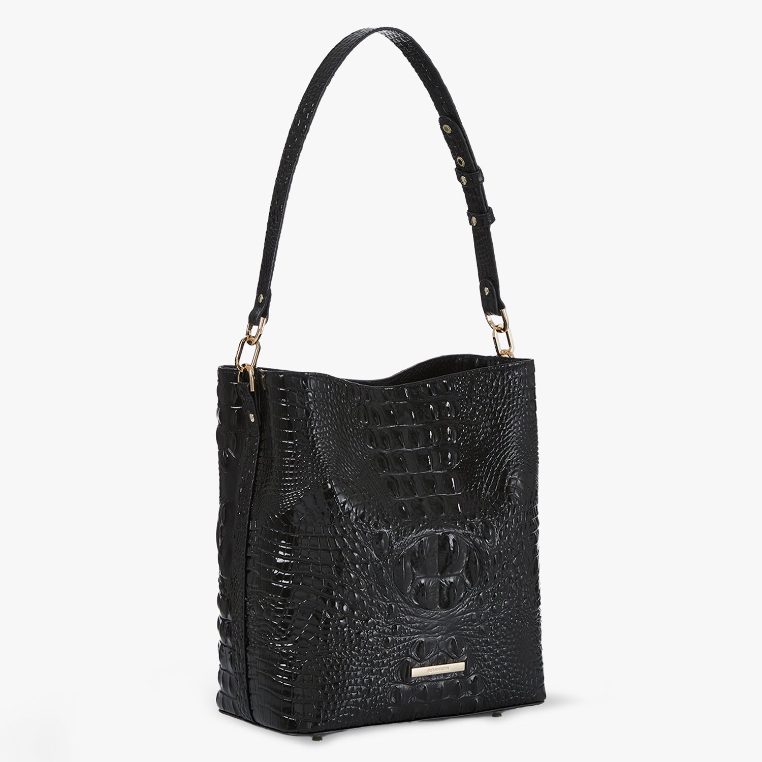 Celina Black Melbourne Leather Bucket Bag BRAHMIN - Main Image