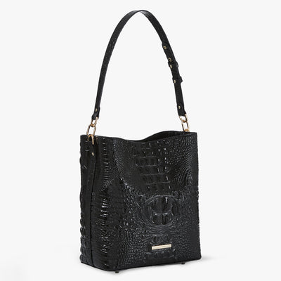 Black Melbourne Celina Bucket Bag Side View