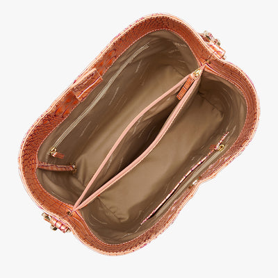 Apricot Rose Melbourne Celina Bucket Bag Open Top View 
