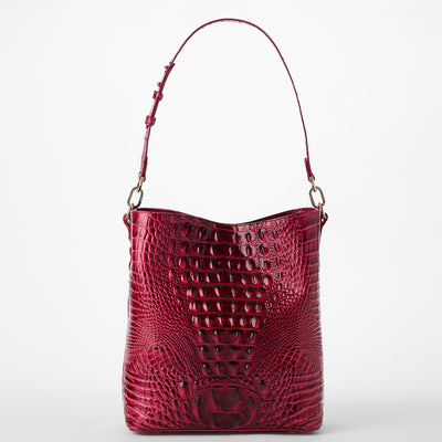 Merlot Ombre Melbourne Celina Bucket Bag Back View 
