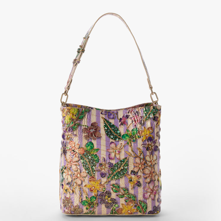 Pinstripe Petals Melbourne	Celina Bucket Bag Back View