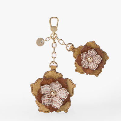 Natural Flashback Flower Duo Tassel Front View 
