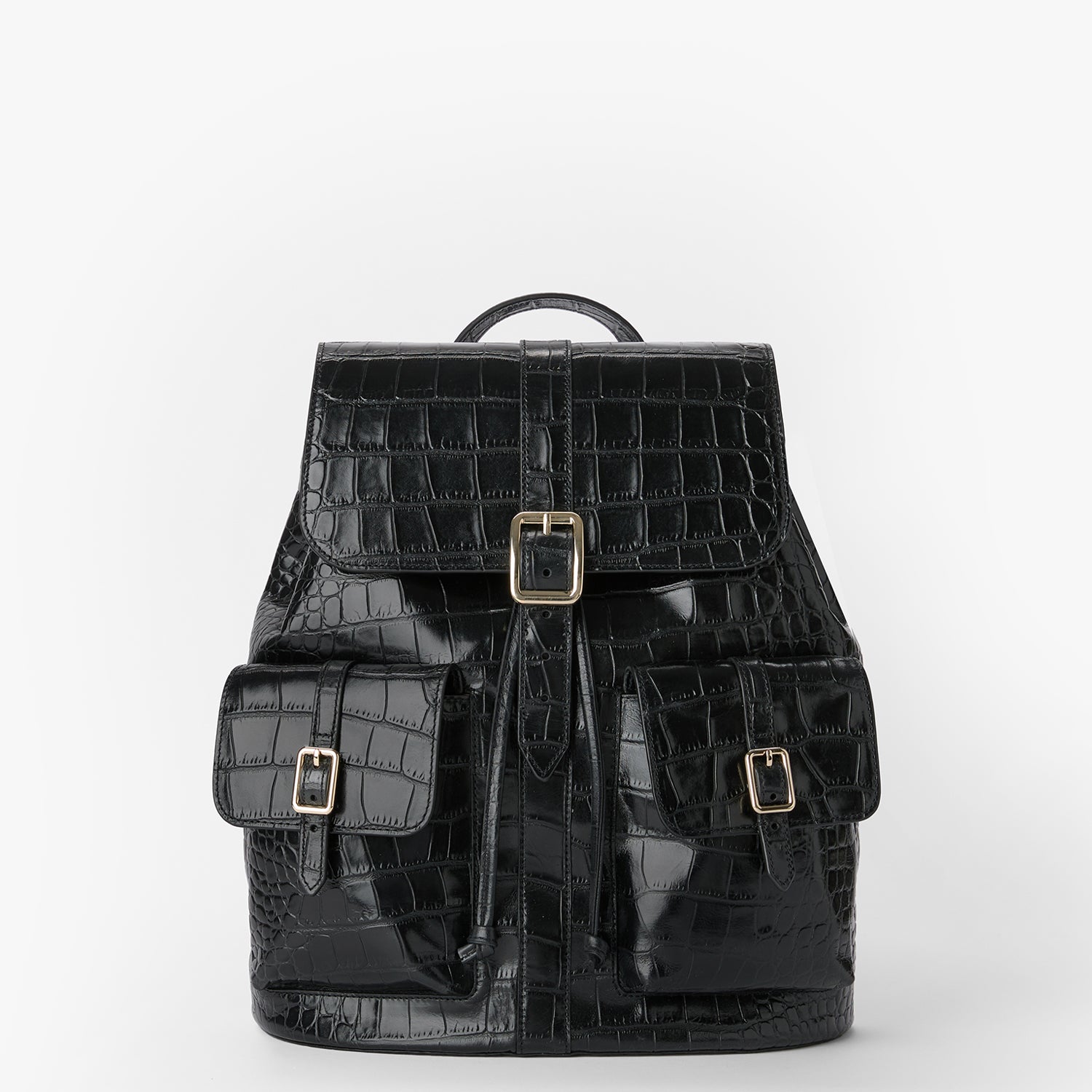 Zane Leather Backpack Black Bremond BRAHMIN