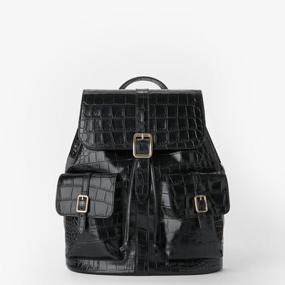 Black Bremond Zane Backpack Front View 