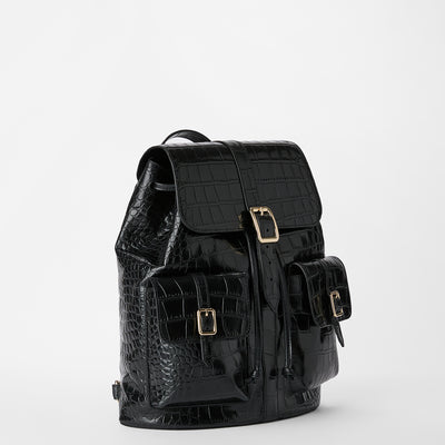 Black Bremond Zane Backpack Side View 