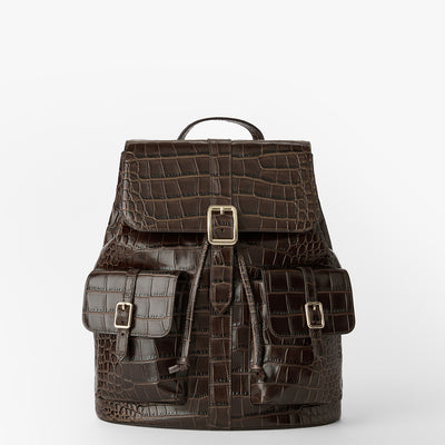 Chocolate Bremond Zane Backpack Front View 