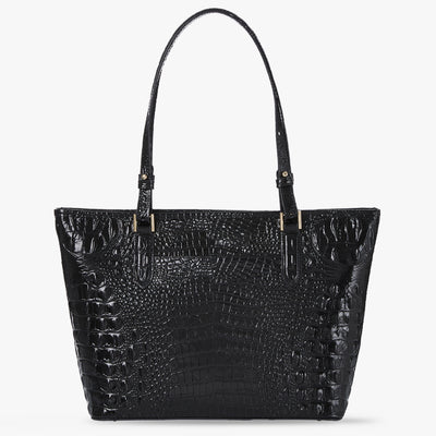 Black Melbourne Medium Asher Tote Back View 