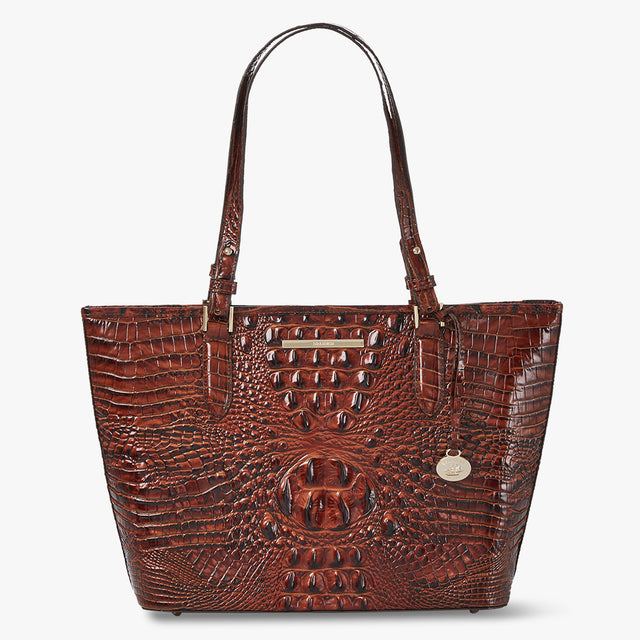 Pecan Melbourne Medium Asher Tote Front View 