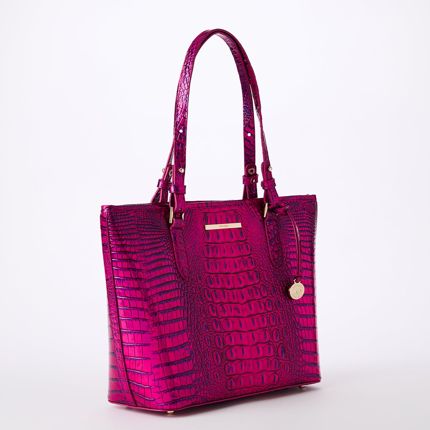 Brahmin Marianna in Tarte Pink Melbourne Large shipping Womens Unstructured Tote Bag