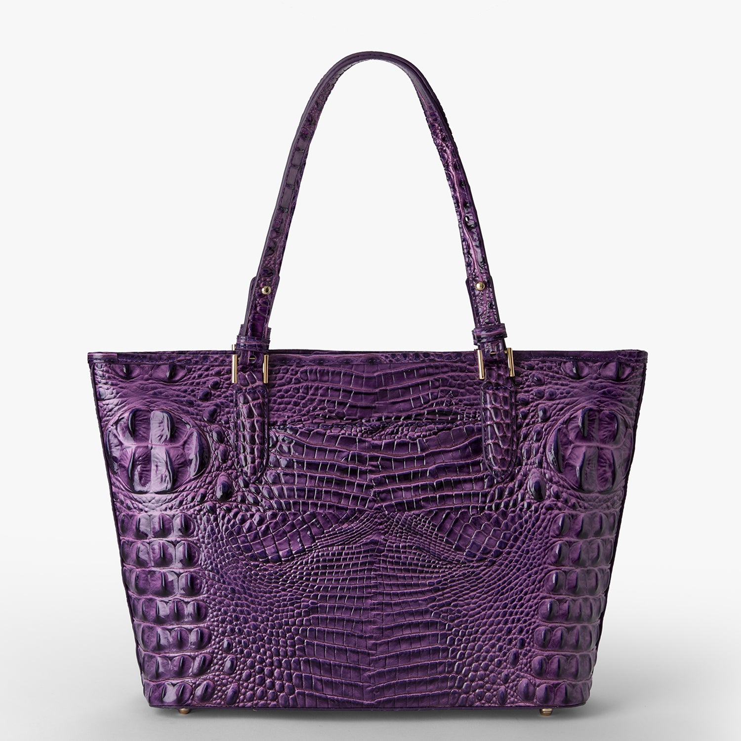 Medium Asher Brahmin Tote Handbags Medium Asher Heroic Purple