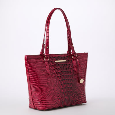 Merlot Ombre Melbourne Medium Asher Tote Side View 
