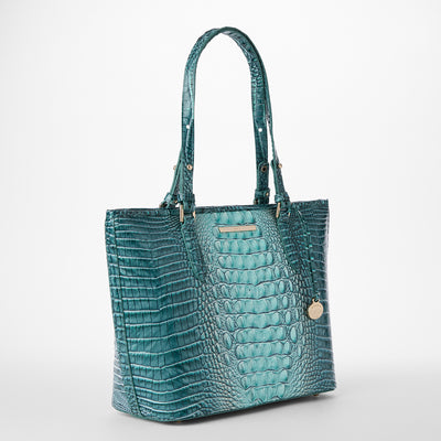 Spearmint Ombre Melbourne Medium Asher Tote Side View 