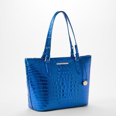 Medium Asher Cobalt Potion Melbourne Tote Side View