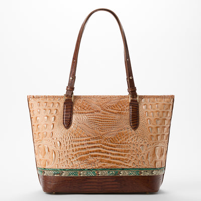 Medium Asher Honey Brown Devonshire Tote Back View