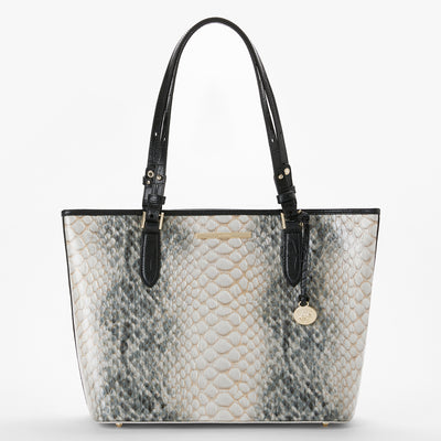 Black Rockaway Medium Asher Tote Front View 
