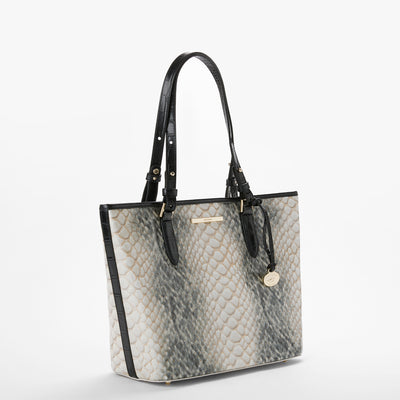 Black Rockaway Medium Asher Tote Side View 
