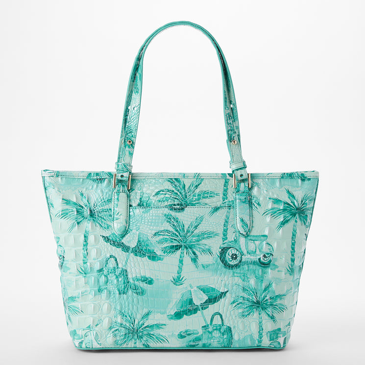 Blue Nantucket Medium Asher Tote Back View