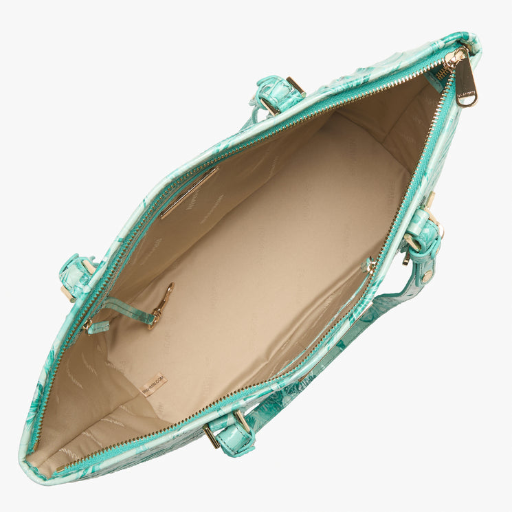 Blue Nantucket Medium Asher Tote Open Top View