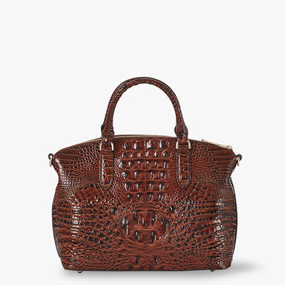 Pecan Melbourne Duxbury Satchel Back View 