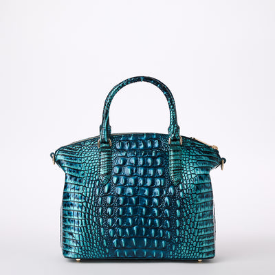 Blue Patina Melbourne Duxbury Satchel Back View 