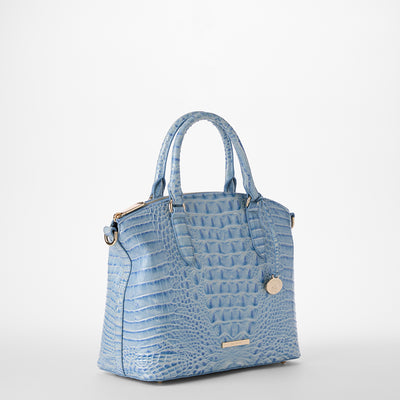 Heavenly Blue Melbourne Duxbury Satchel Side View 