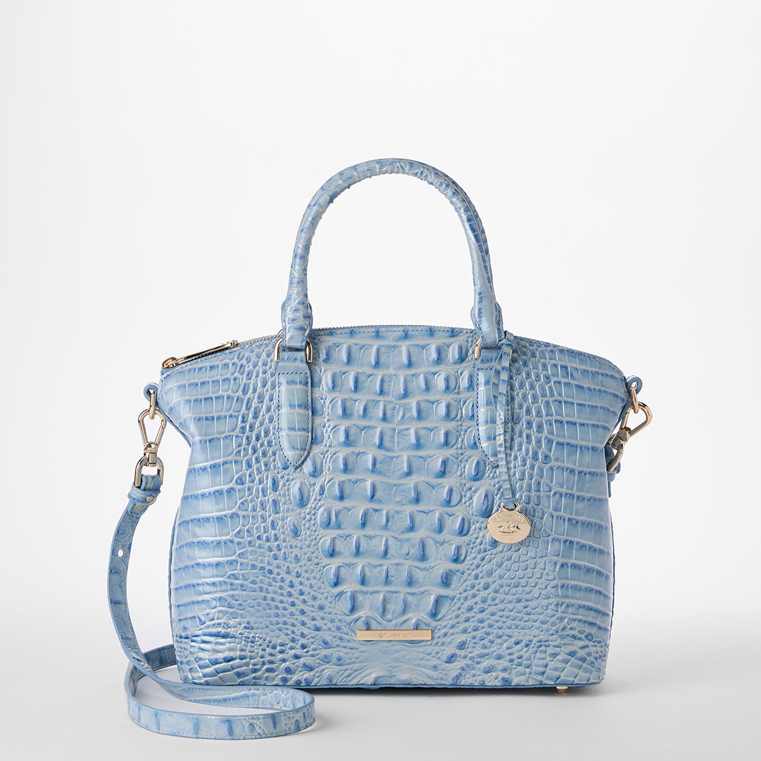 Brahmin offers Duxbury Blue Satchel EXCELLENT CONDITION