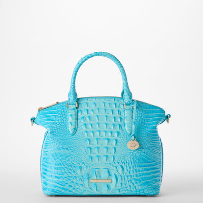 Tropic Blue Melbourne Duxbury Satchel Front View 