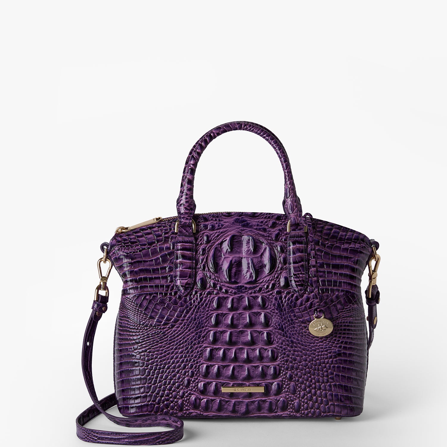 Duxbury Satchel | Heroic Purple Melbourne | BRAHMIN