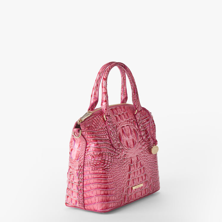 French Rose Melbourne Duxbury Satchel Front Side View 