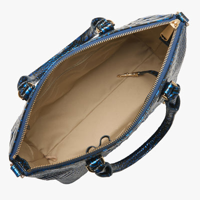 Enchanted Blue Melbourne Duxbury Satchel Open View 