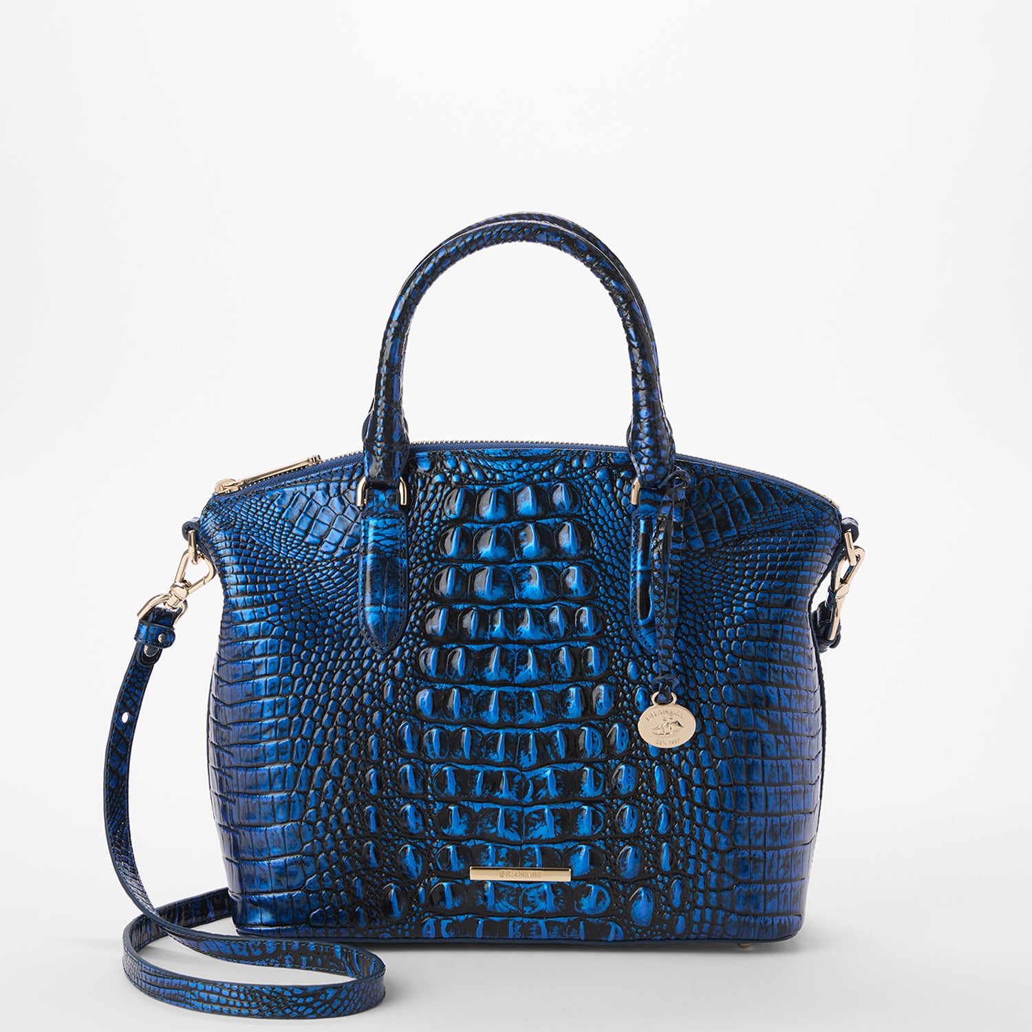 (取寄) ブラーミン レディース ダックスベリー サッチェル Brahmin women Duxbury Satchel Retro Blue Duxbury Satchel | Enchanted Blue Melbourne | BRAHMIN